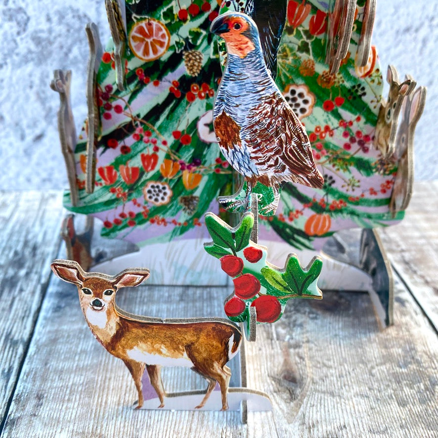 MINI Wild Winter's Song Christmas Tree Pop and Slot Advent Calendar POPAS501