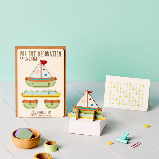 Sailing Boat Pop Out Decoration and Card