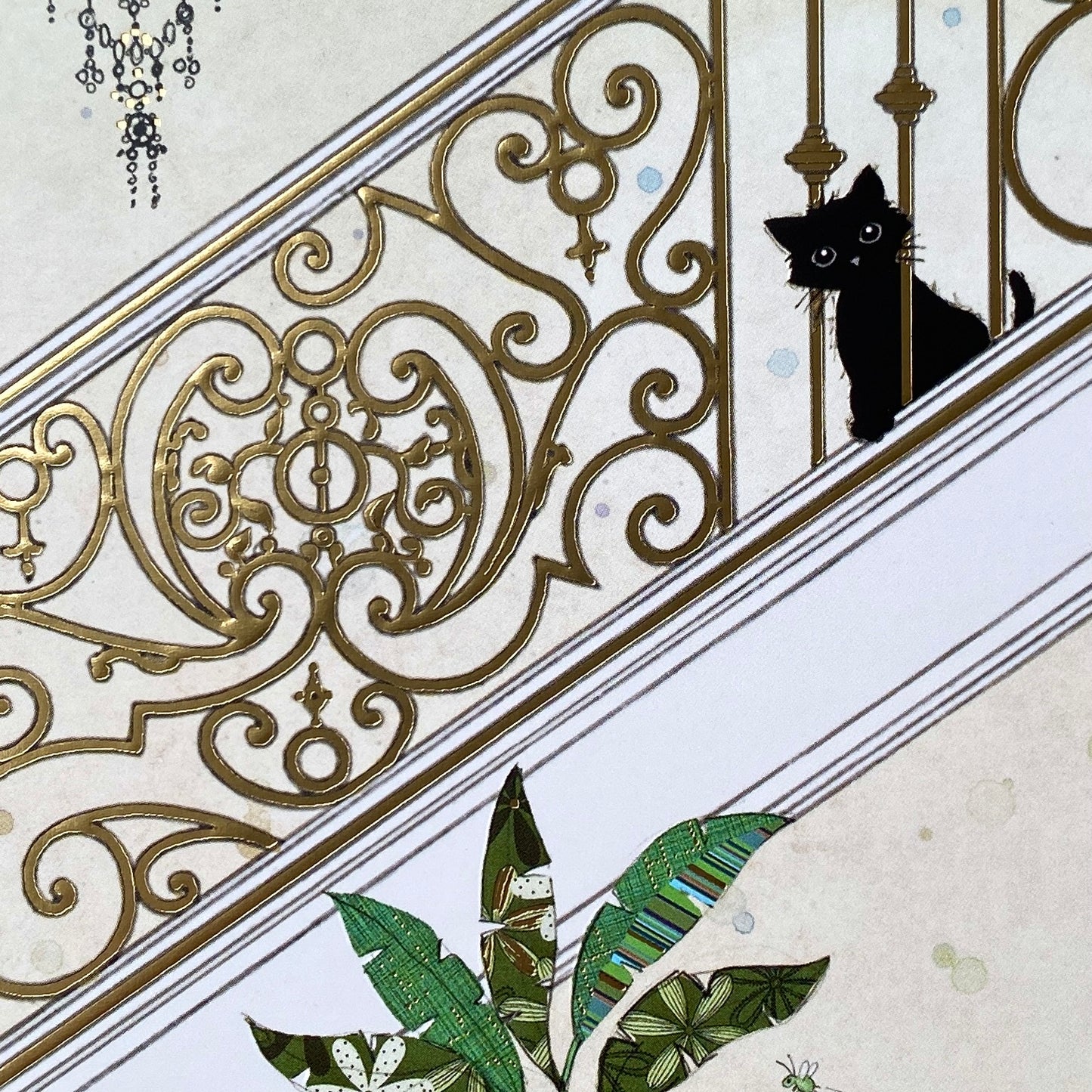 Stairs Kitty by Jane Crowther H028