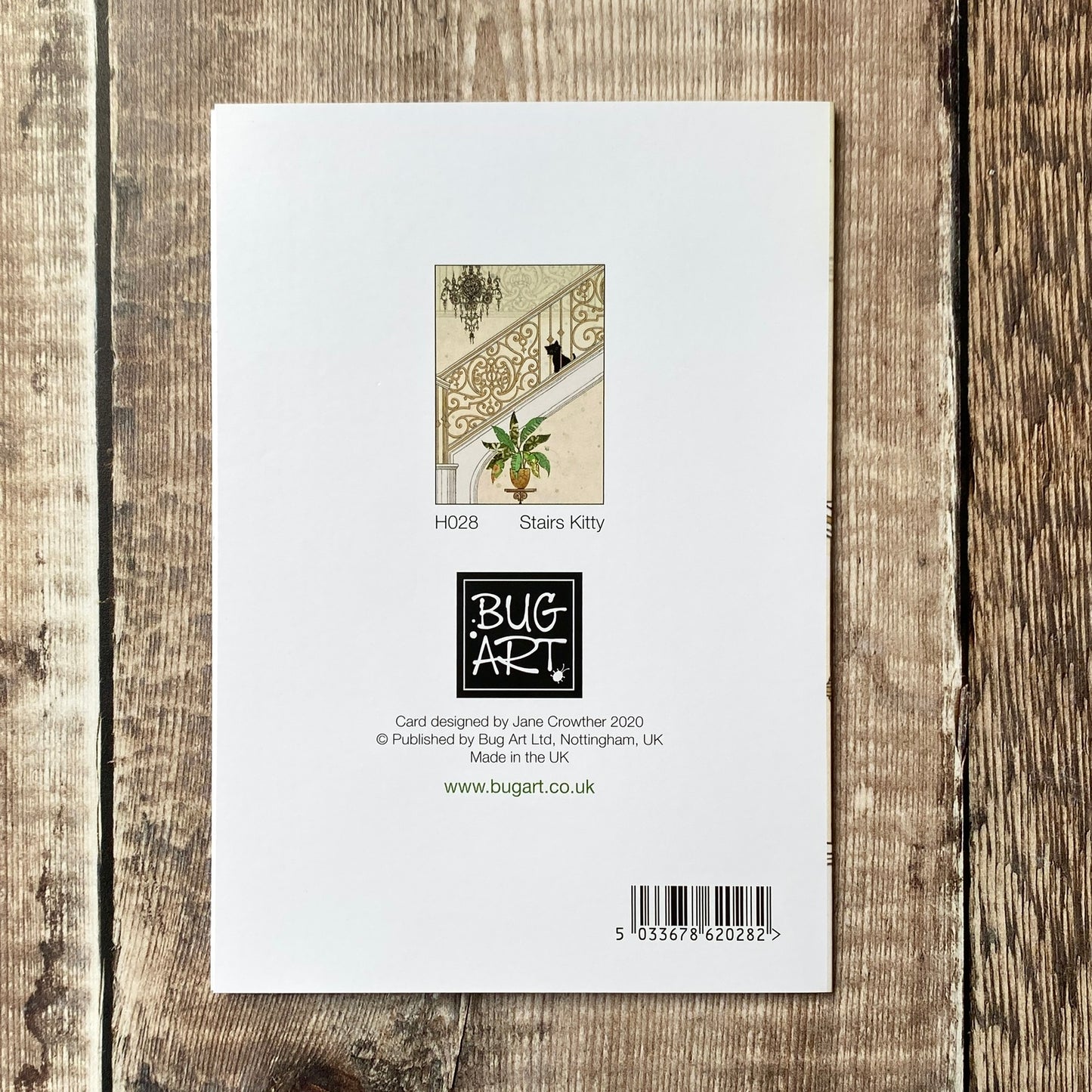 Stairs Kitty by Jane Crowther H028