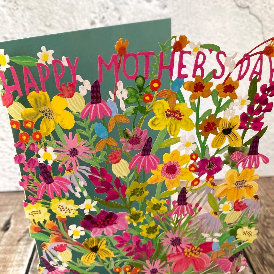 Vase of Blooms Mother's Day Lasercut Card by Katie Vernon GC2462M