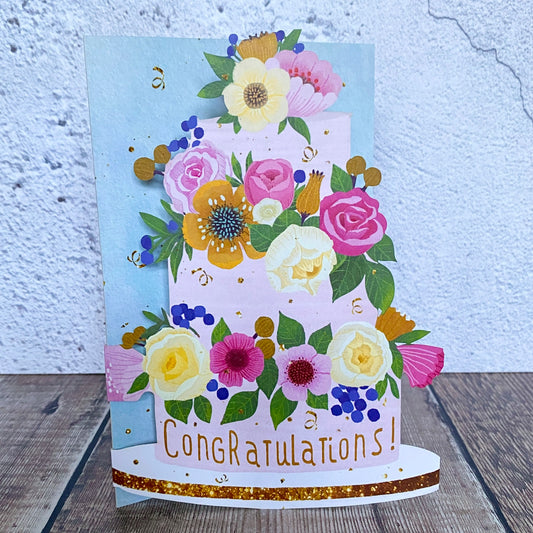 Wedding Congratulations Lasercut Card by Antoana Oreski GC2117