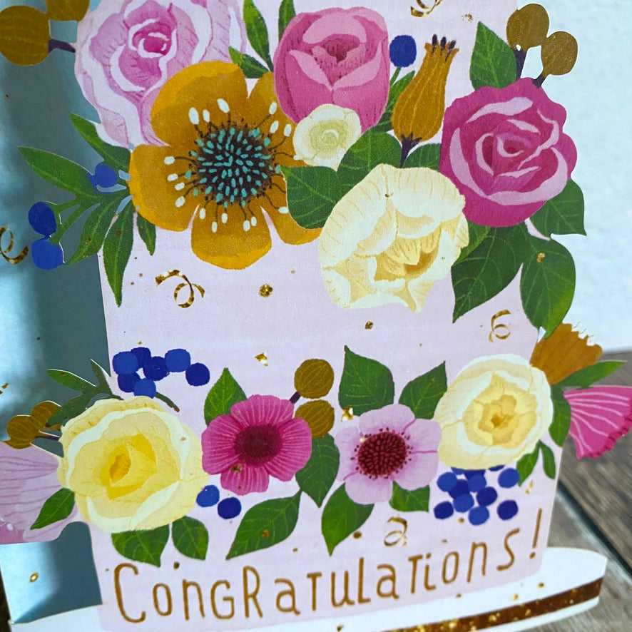 Wedding Congratulations Lasercut Card by Antoana Oreski GC2117