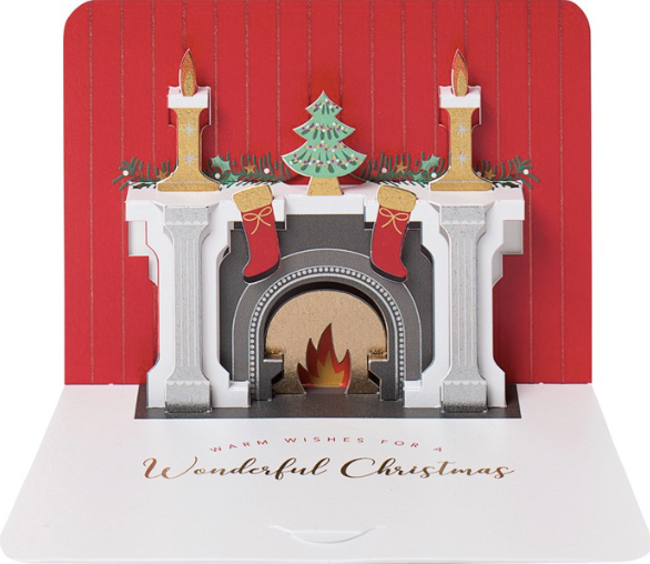 3D Pop Up Christmas Fireplace by Form PPX19