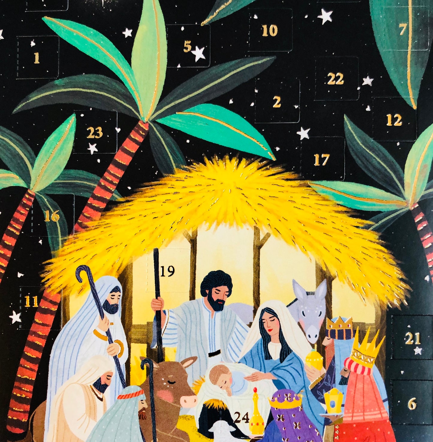 Away in a Manger Mini Advent Calendar Card by Antoana Oreski ACC073