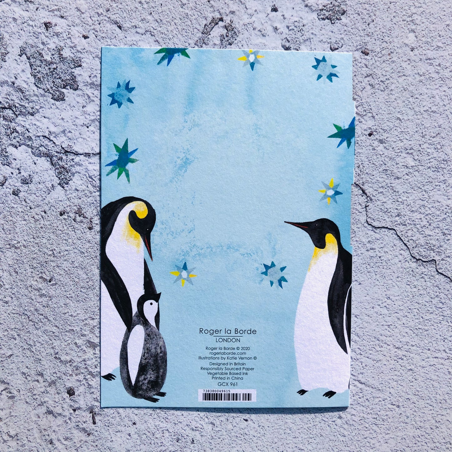 Christmas Penguins Lasercut Christmas Card by Katie Vernon GCX961