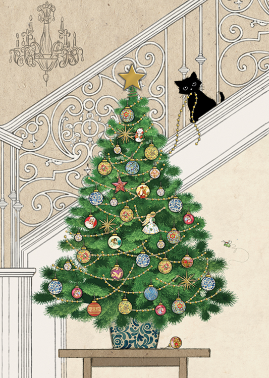 Christmas Tree Kitten (Five Cards) DC032
