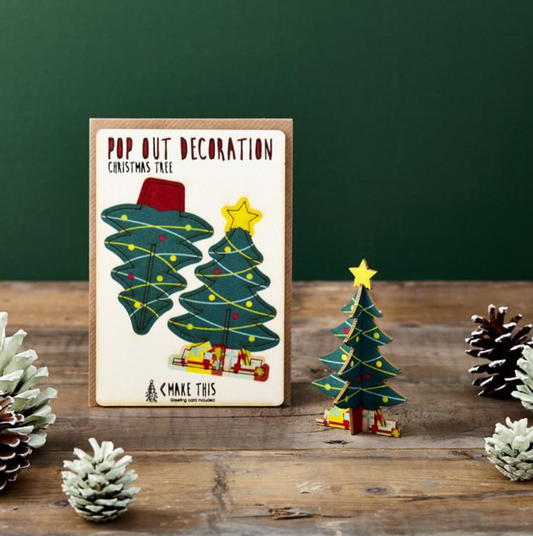 Christmas Tree Pop Out Decoration and Card