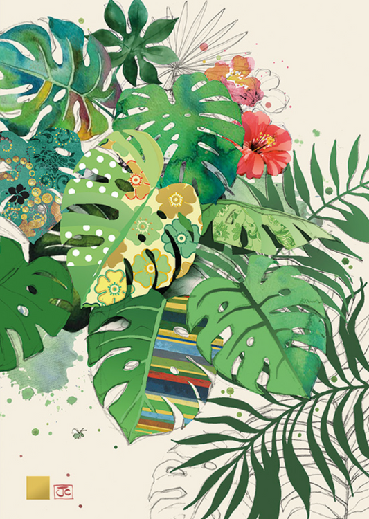 Tropical Leaves by Jane Crowther B042