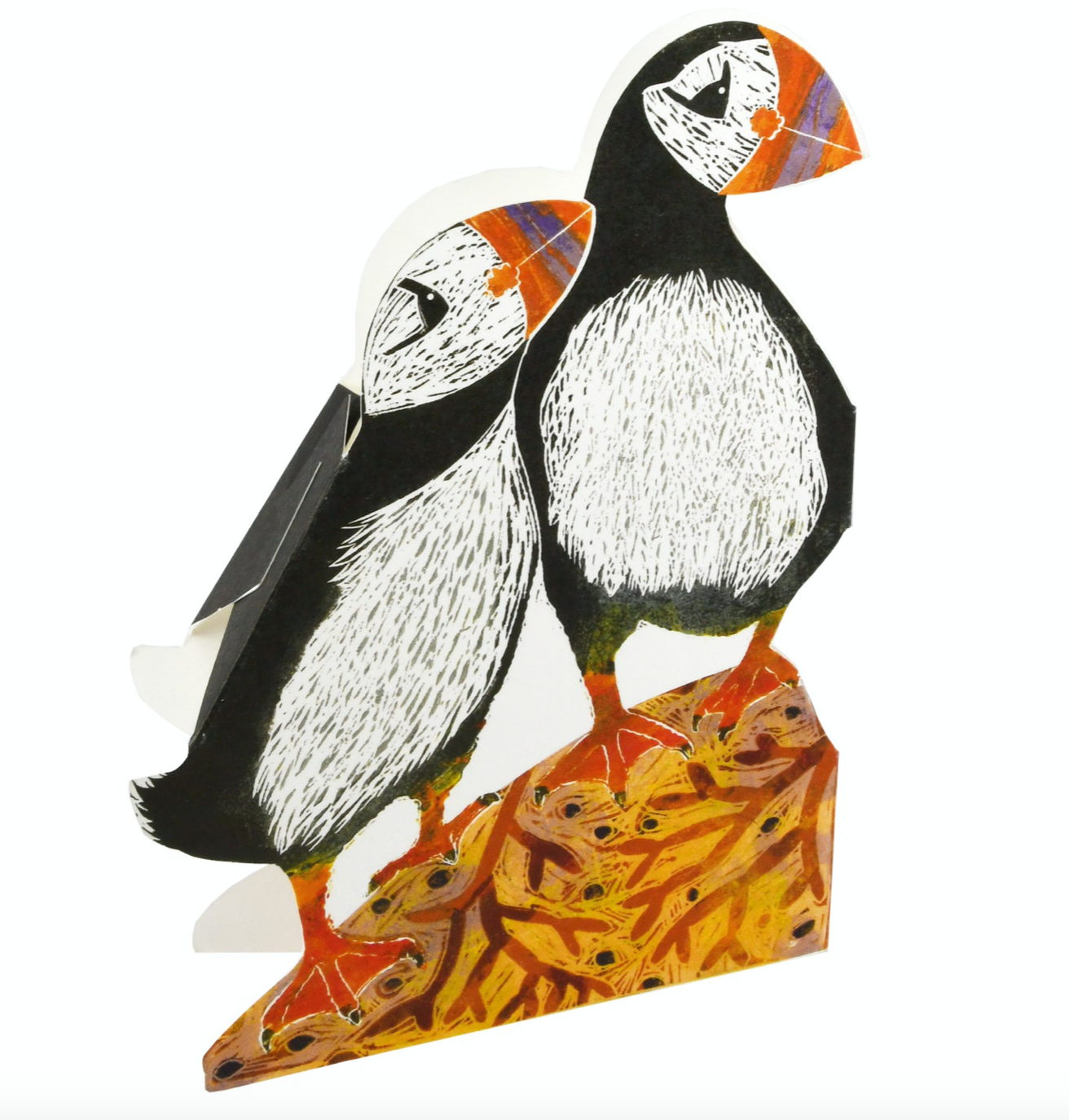 3D Puffin by Printmaker Judy Lumley