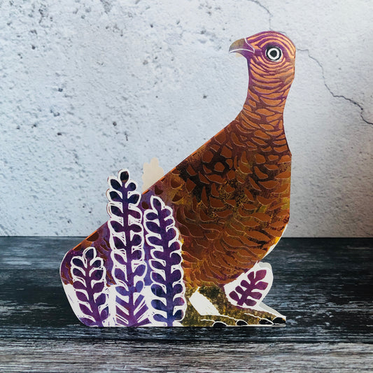3D Grouse by Printmaker Judy Lumley