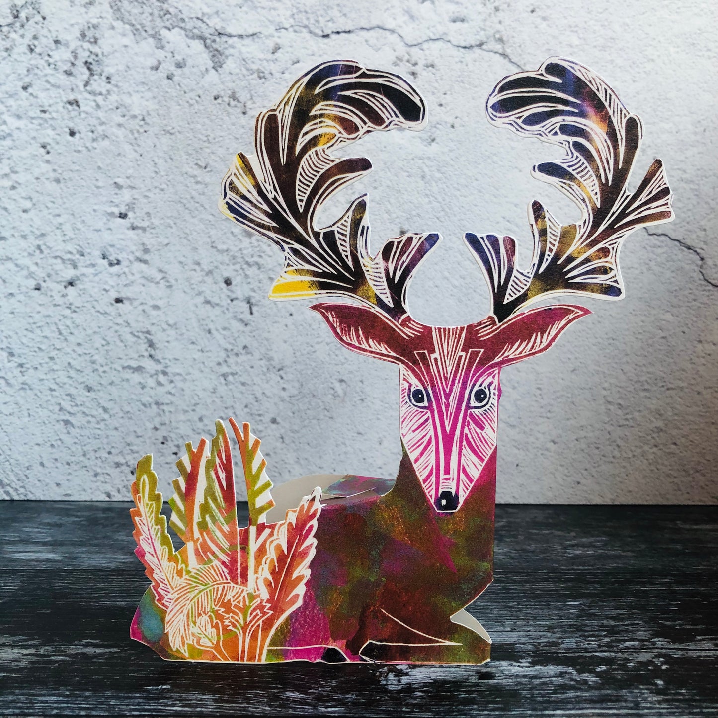 3D Stag by Printmaker Judy Lumley