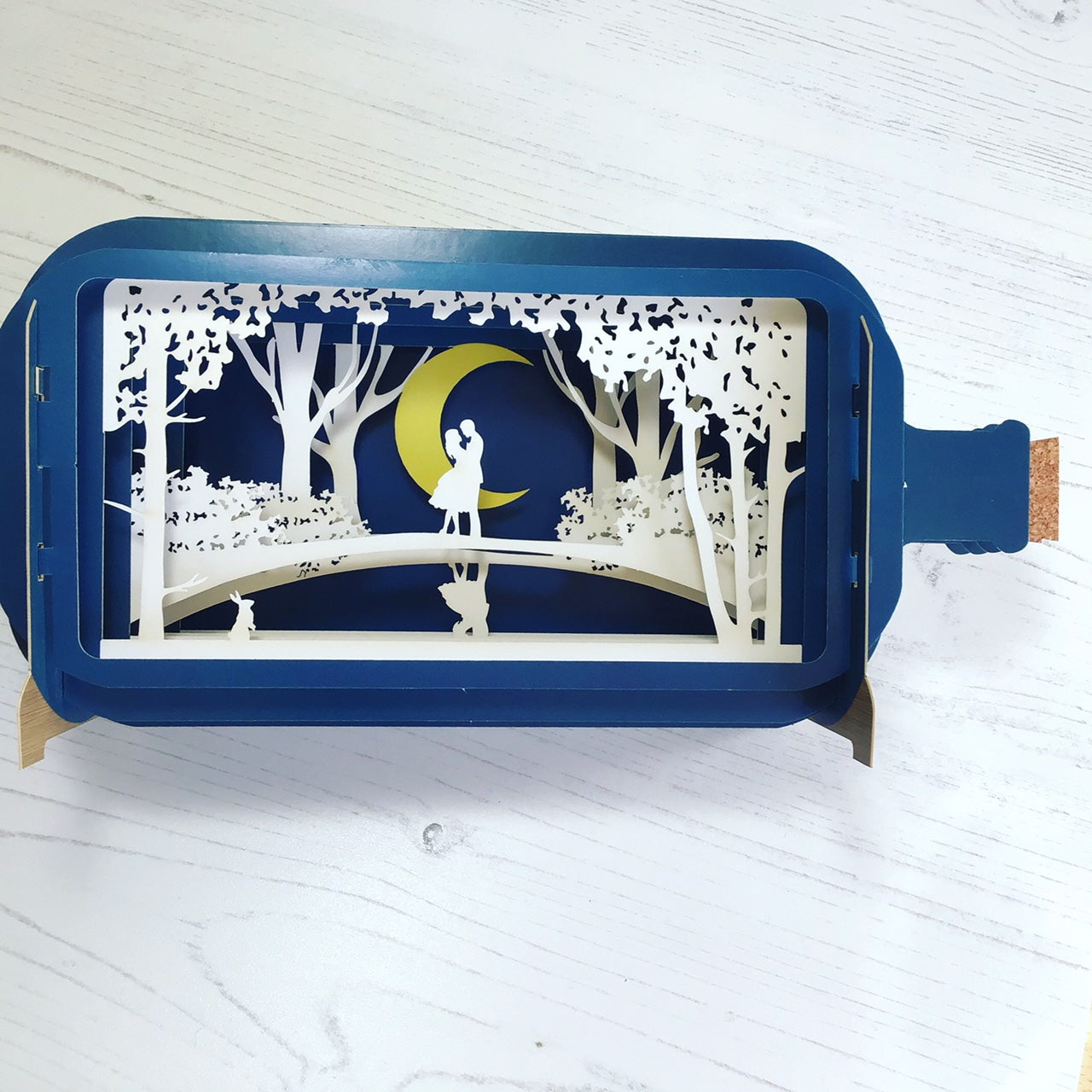 Message in a Bottle 3D Card - Couple by Moonlight MIB027