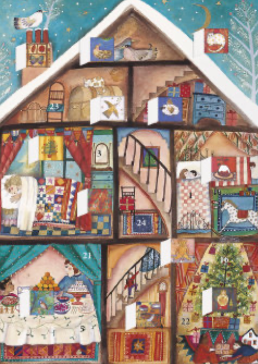 Christmas House Mini Advent Calendar Card by Jane Ray ACC033