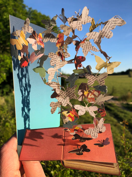 Butterflies - Scissors Paper Tree Lasercut Card GC2091