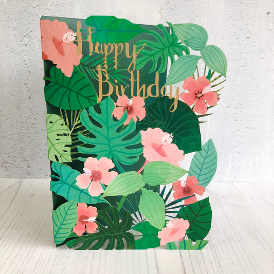 Summer Forest Leaves Lasercut Card by Antoana Oreski GC2270