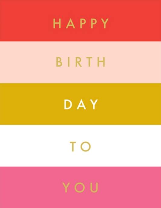 Birthday Stripes Pink, Jot 125