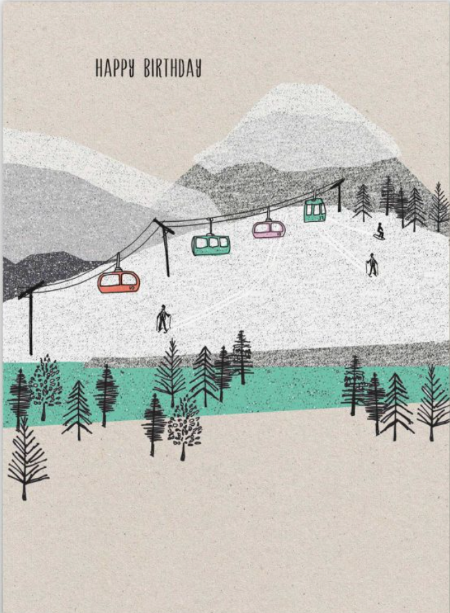 Happy Birthday Ski Resort, Black Lines, BLK23